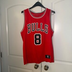 Fanatics Chicago Bulls Zach LaVine 8 NBA Jersey Red Mens Medium Basketball Tank